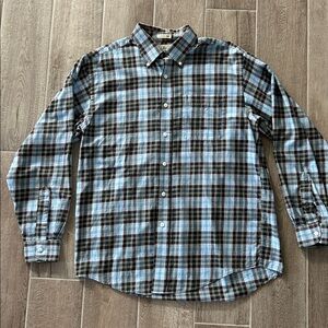 L.L.Bean U.S. Air Force Tartan Shirt Men’s M Regular | 100% Cotton Long Sleeve